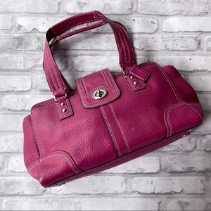 • coach • pink leather bag